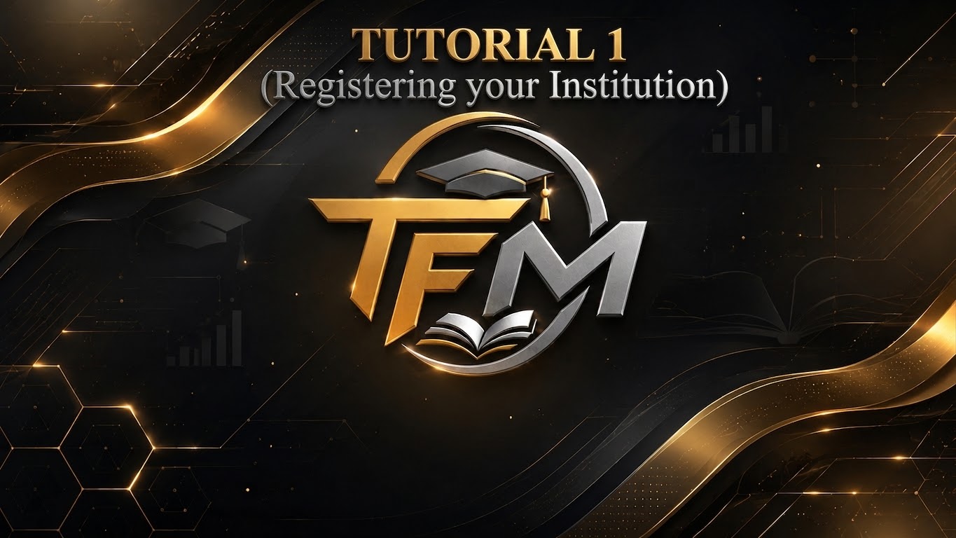 TFM EduNova Tutorial 1 — Registering your Institution